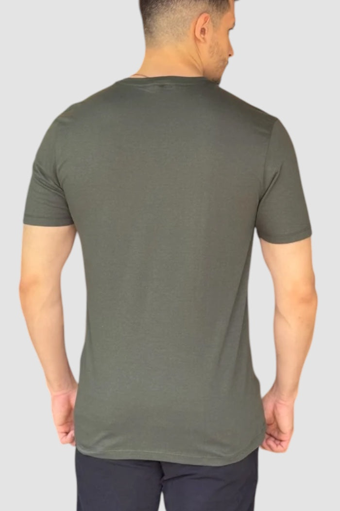 Camiseta John John Logo Verde Militar