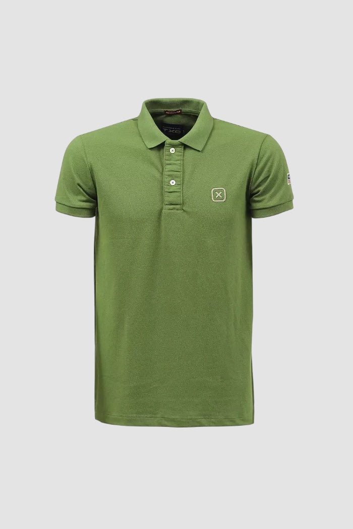 POLO CUSTOM BORDADO 6368 TXC VERDE MILITAR