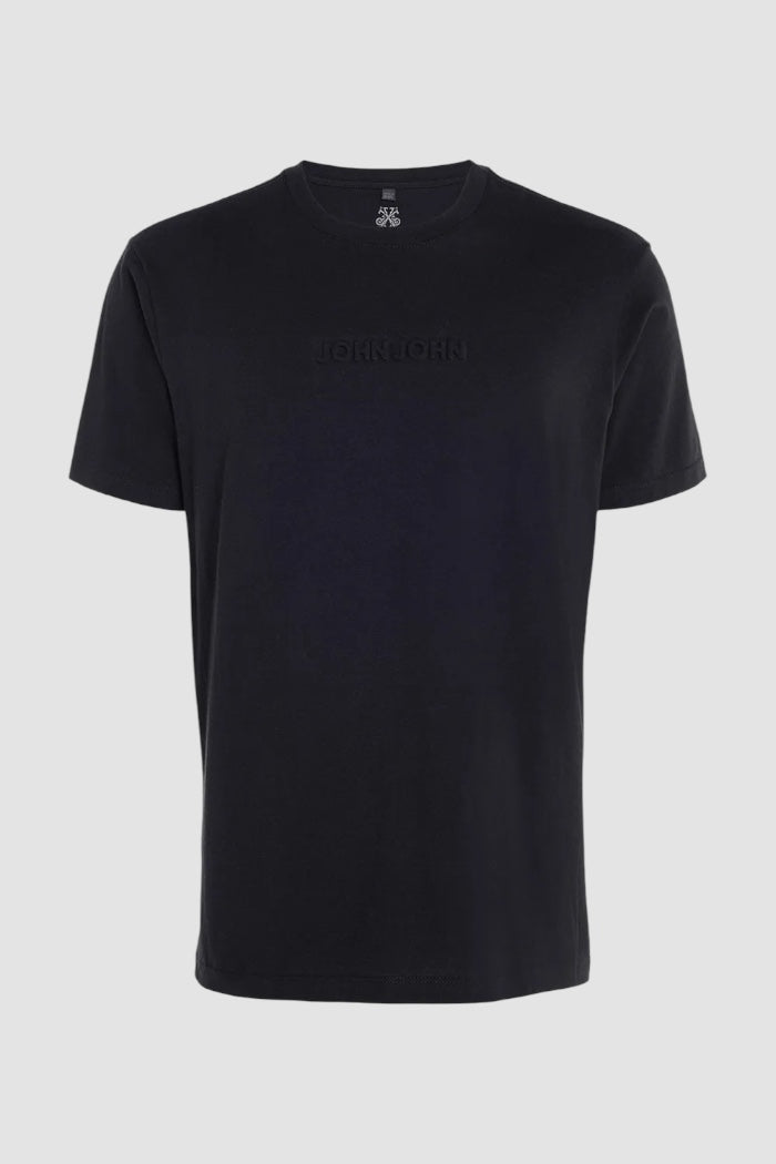 Camiseta John John Embossed Preto