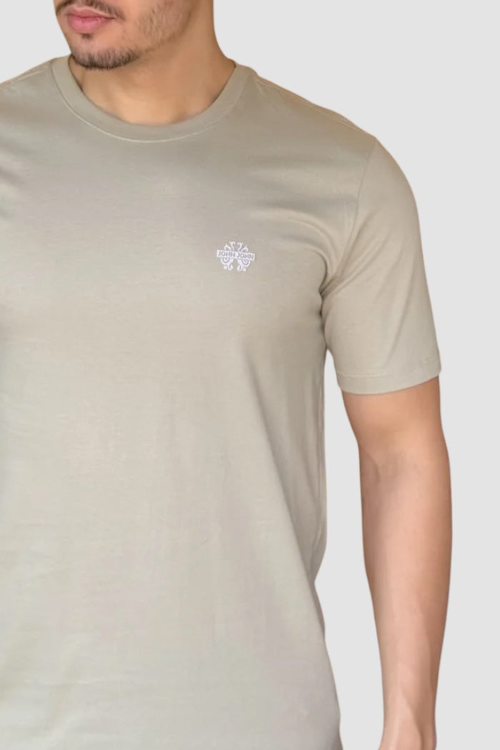 Camiseta John John Básica Transfer Verde Claro