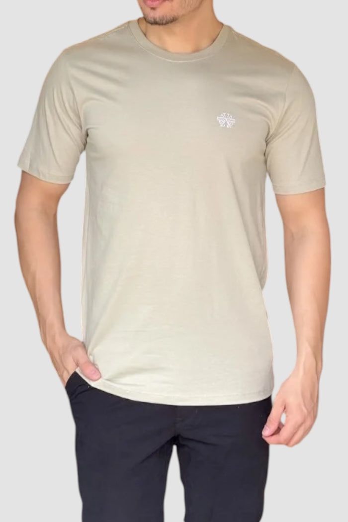 Camiseta John John Básica Transfer Verde Claro