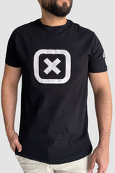 CAMISETA TXC REGULAR MEIA MALHA PENTEADA ESTAMPADA 19742 PRETO