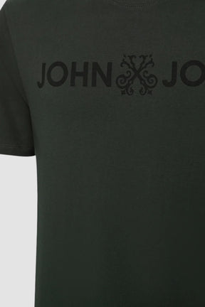 Camiseta John John Logo Verde Militar