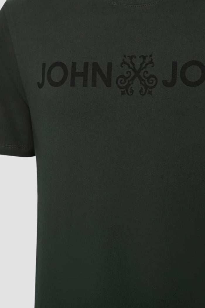 Camiseta John John Logo Verde Militar