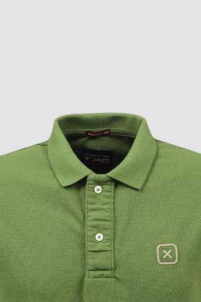 POLO CUSTOM BORDADO 6368 TXC VERDE MILITAR