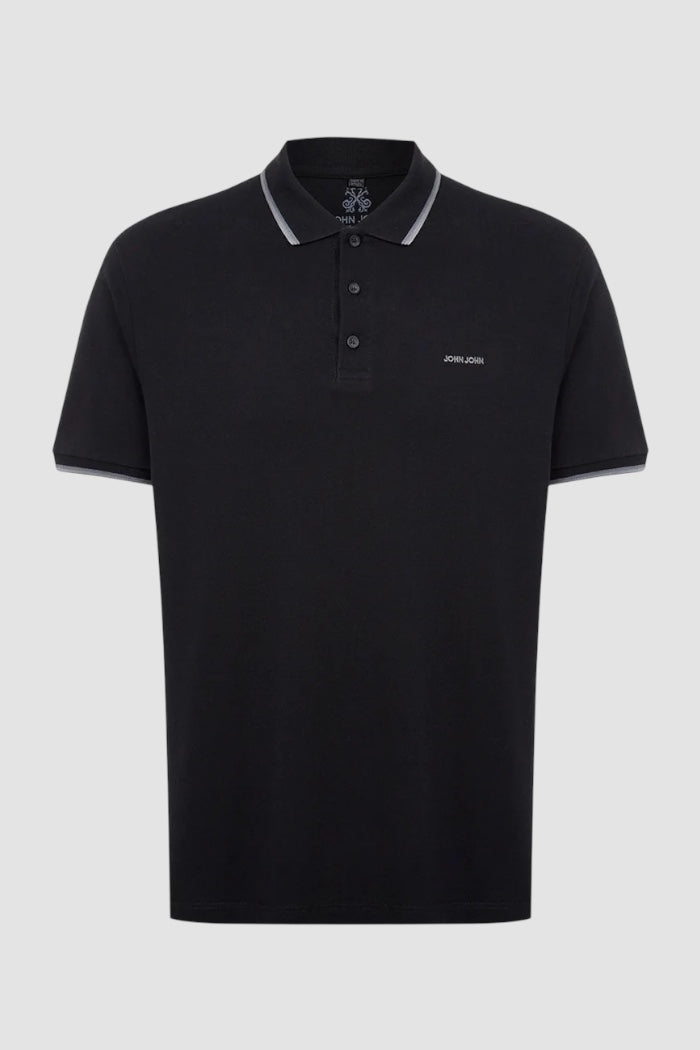 Polo John John Lines Preto