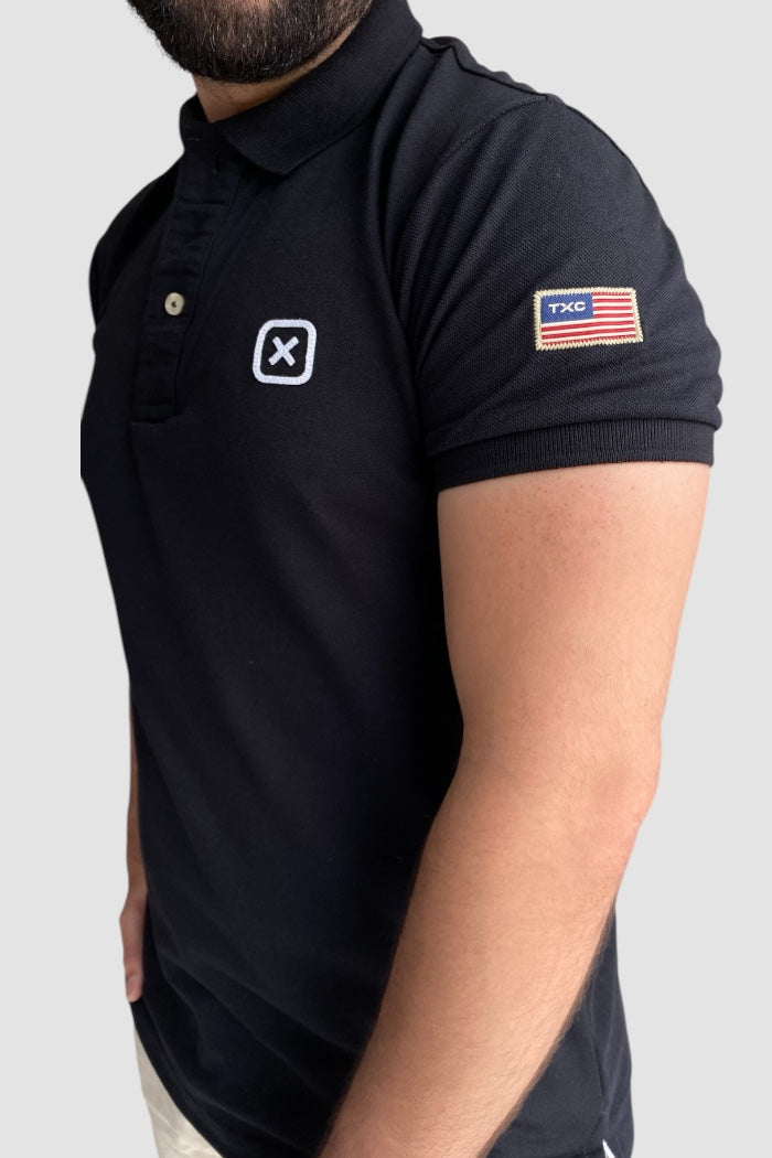 POLO TXC CUSTOM BORDADO 6368 PRETO
