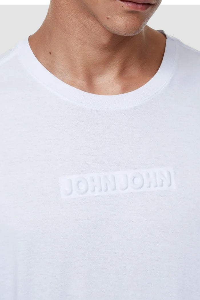 Camiseta John John Embossed Branco