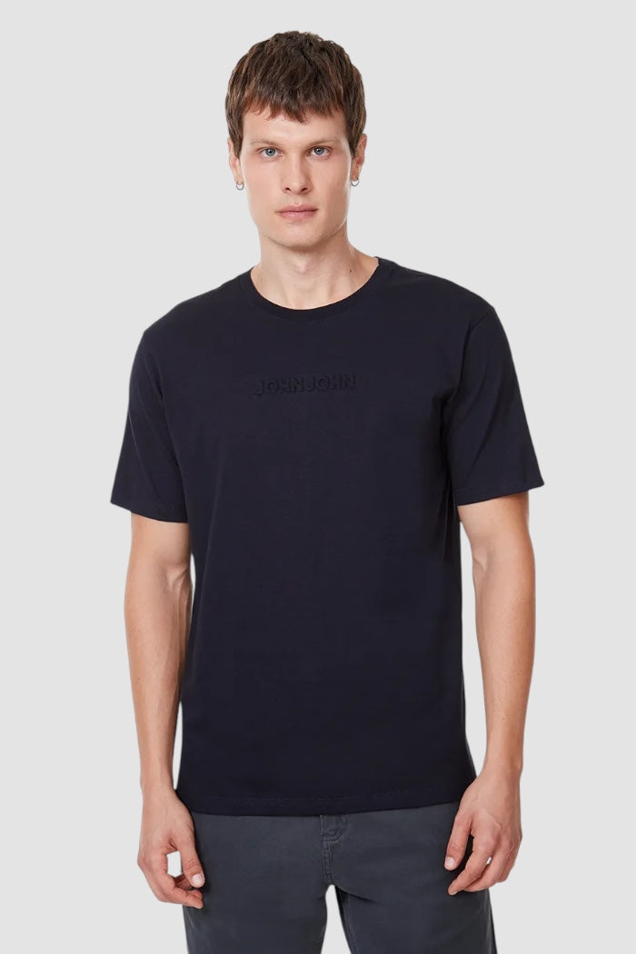 Camiseta John John Embossed Preto