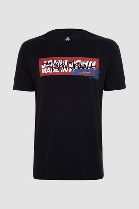 Camiseta John John Spray Art Preto