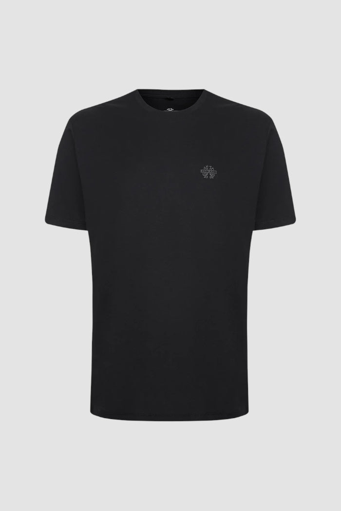 Camiseta John John Básica Transfer Preto