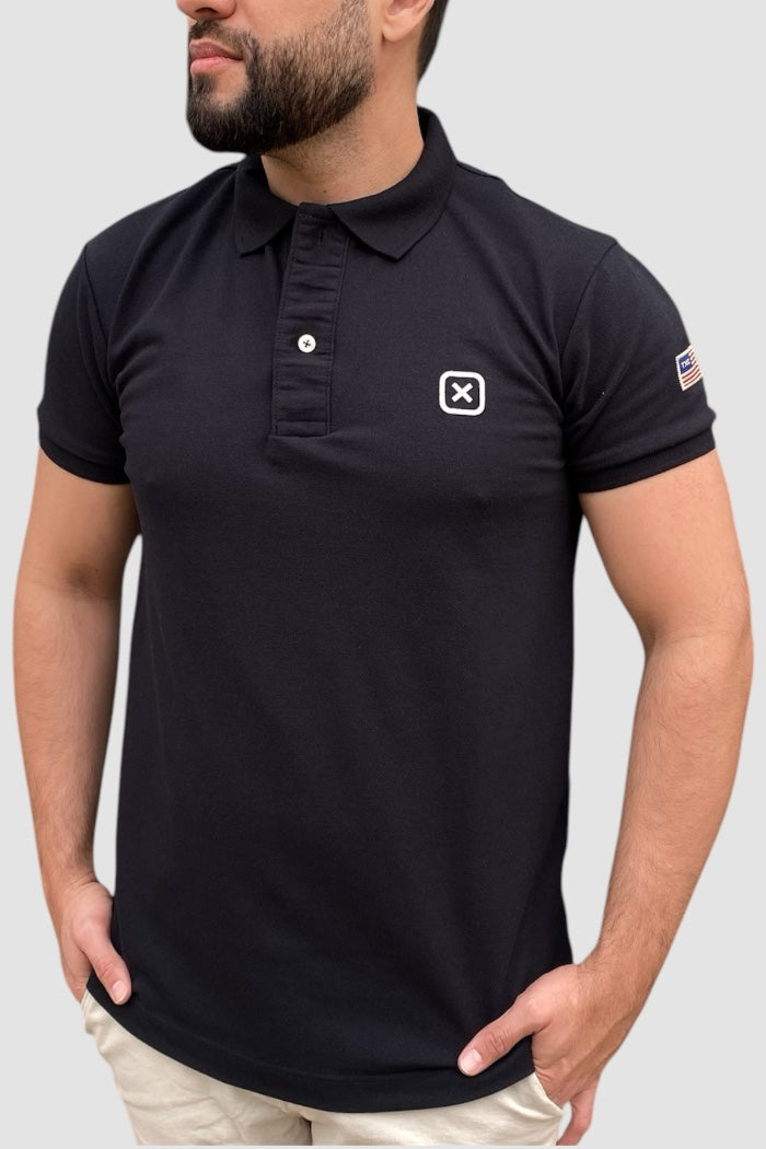 POLO TXC CUSTOM BORDADO 6368 PRETO