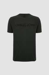 Camiseta John John Logo Verde Militar
