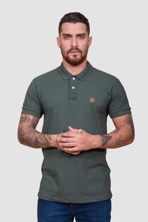POLO TXC REGULAR CUSTOM BORDADO 6805 VERDE MILITAR