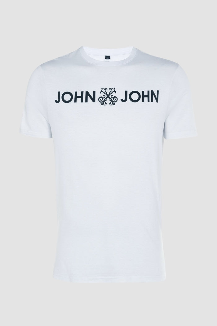 Camiseta John John Logo Branco