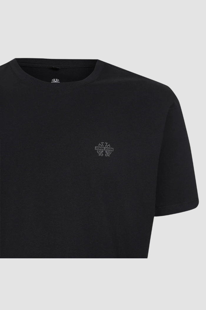 Camiseta John John Básica Transfer Preto