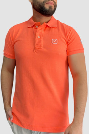 POLO CUSTOM BORDADO TXC 6368 LARANJA FLUOR