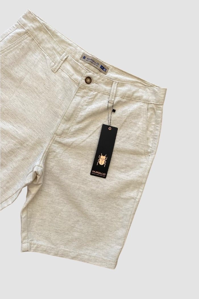 BERMUDA CHINO LINHO CURTA 68 VERAO MPOLLO
