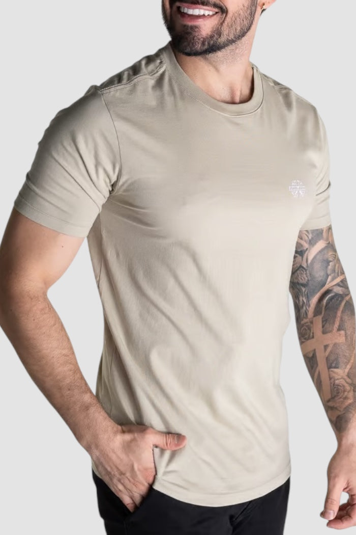 Camiseta John John Básica Transfer Verde Claro