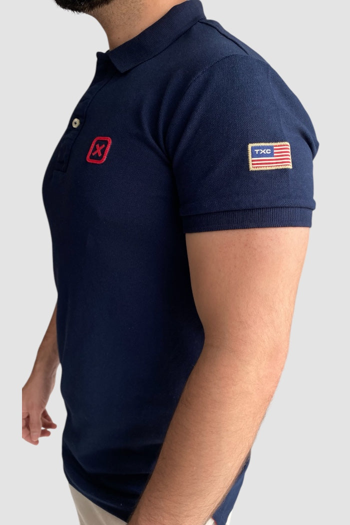 POLO TXC CUSTOM BORDADO 6368 MARINHO
